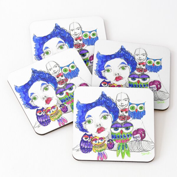 Item preview, Illustration Owls&Face designed and sold by ivaksivak.