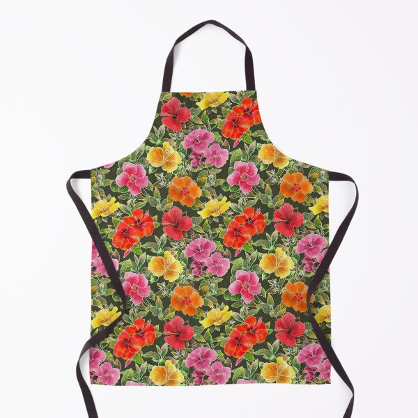 Artikelvorschau, Hibiscus Garden auf Forest Green entworfen und verkauft von MarcyBrennanArt.