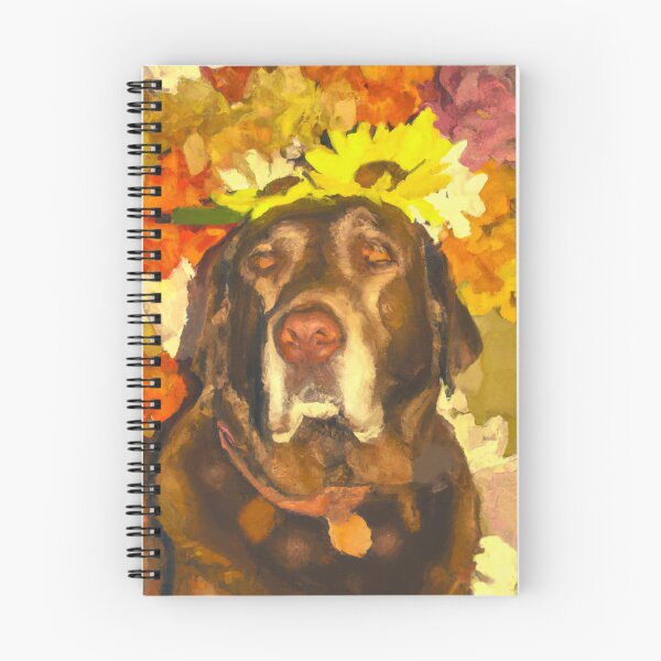 Item preview, Labrador in flowers designed and sold by Lolly's Lane Shoppe.