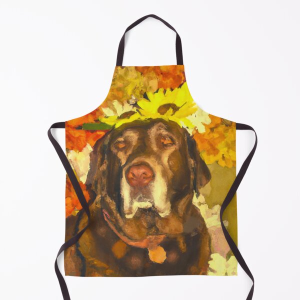 Item preview, Labrador in flowers designed and sold by Lolly's Lane Shoppe.
