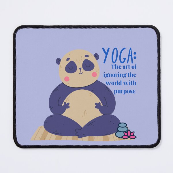 Item preview, Panda Bear Yoga Design the Art of Ignoring the World With Purpose. designed and sold by tranquilbeach.