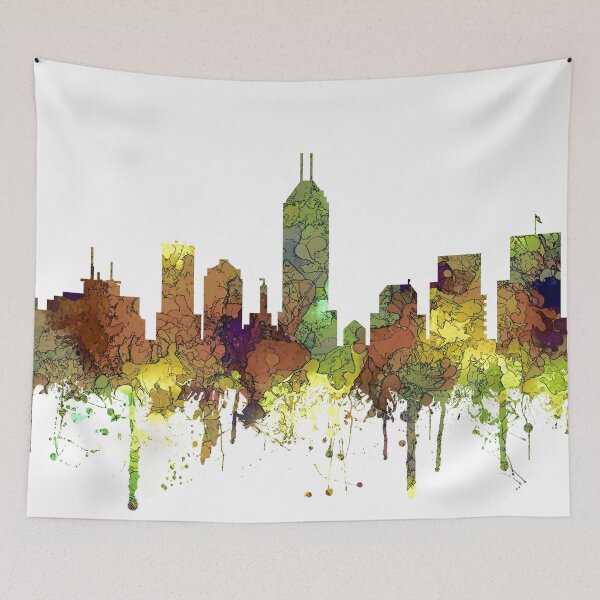 Item preview, Indianapolis, Indiana Skyline - Safari Buff designed and sold by Marlene Watson-Hall.