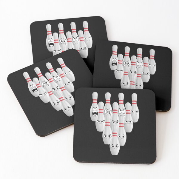 Item preview, Funny Angry Bowling pins in target to knocking down designed and sold by Magic Touch  ⭐⭐⭐⭐⭐.