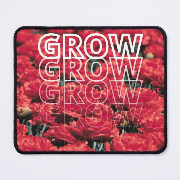 Item preview, GROW (above) - Bold, Red Field of Flowers designed and sold by AliceSLee.