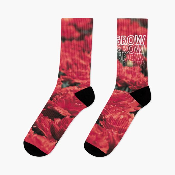Item preview, GROW (above) - Bold, Red Field of Flowers designed and sold by AliceSLee.
