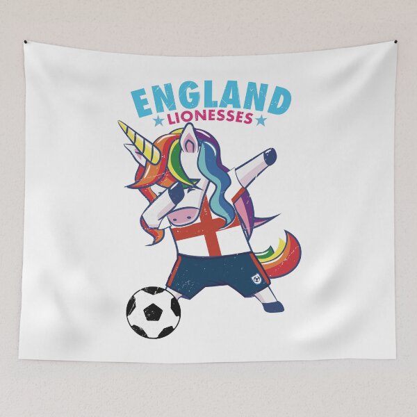Item preview, WOSO Dabbing Football Unicorn England - Womens Soccer designed and sold by Numero14.