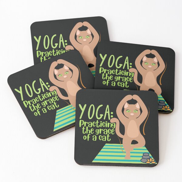 Item preview, Tree Cat Yoga Pose for the cat lovers and yoga lovers you know designed and sold by tranquilbeach.