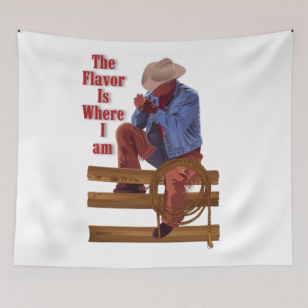 Item preview, Cowboy on a fence in relax time designed and sold by PaladinLand.