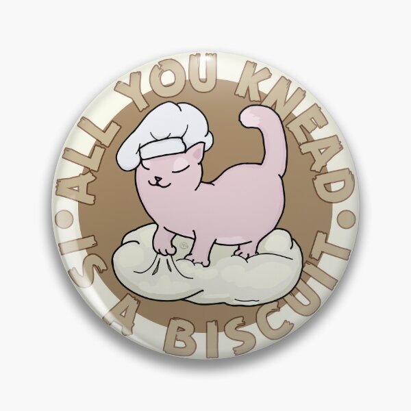Artikelvorschau, Kneten von Cat Biscuit Chef - Katzenfutter-Wortspiel entworfen und verkauft von ViewerEqualsPhoton.
