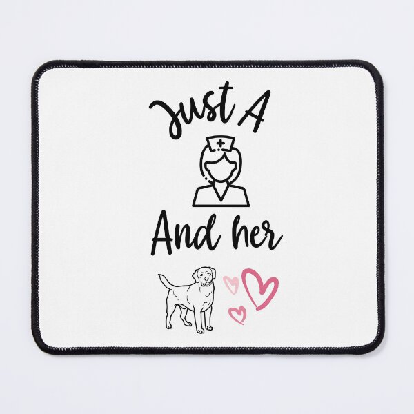 Item preview, Just A Nurse And Her Dog designed and sold by Marvett-World.