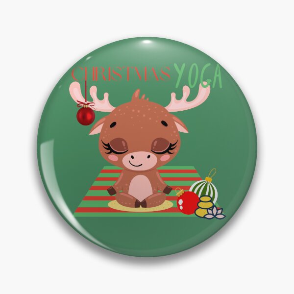 Item preview, Christmas Reindeer Yoga Pose for the Christmas Reindeer lovers and yoga lovers you know designed and sold by tranquilbeach.