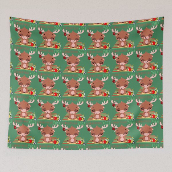 Item preview, Christmas Reindeer Yoga Pose for the Christmas Reindeer lovers and yoga lovers you know designed and sold by tranquilbeach.