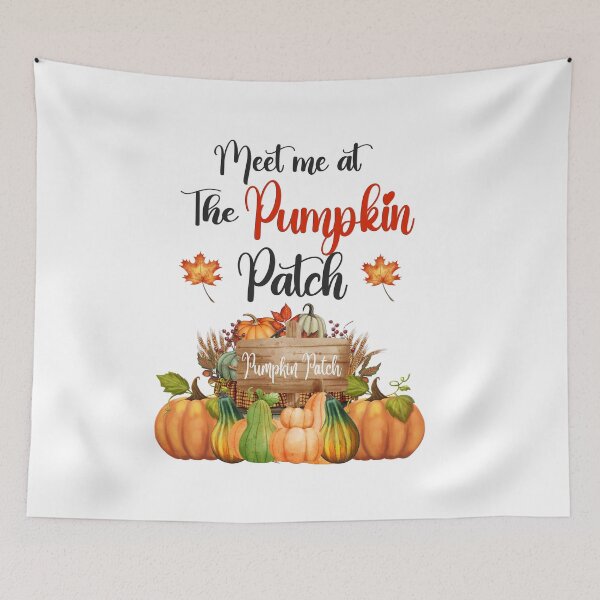 Item preview, Meet Me at The Pumpkin Patch T-Shirt/ Pumpkin Patch Decor/ Pumpkin Patch Greeting Cards/Pumkpin Patch Kitchen Apron/Pumpkin Patch Stickers/ Fall Pumpkin Stickers/Fall Pumpkin Blanket and Hoodies designed and sold by KingdomKubs.