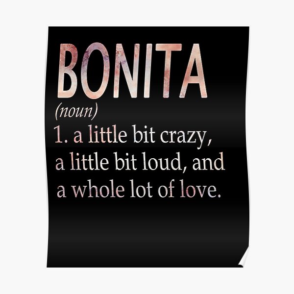 Bonita Definition In English