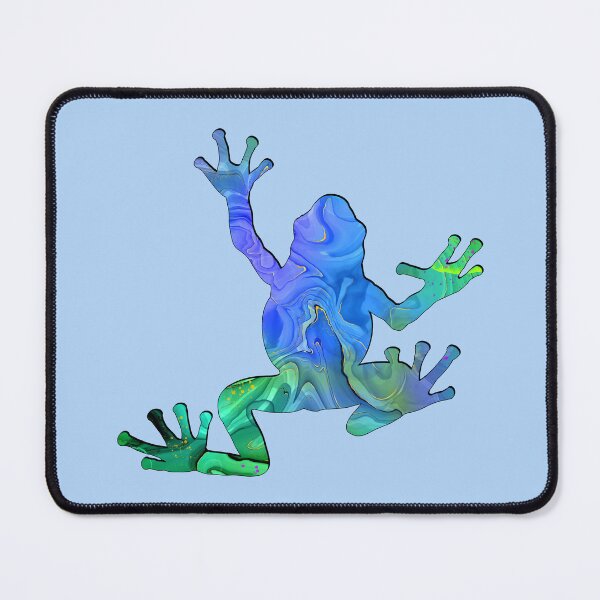 Item preview, Green and Blue Fantasy Frog Spirit Animal designed and sold by LaRoach Digital Arts.