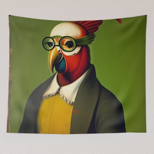 Item preview, Anthropomorphic Aristocratic Parrot designed and sold by skillunused.
