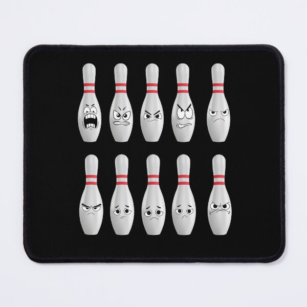 Item preview, Funny Angry Bowling pins target designed and sold by Magic Touch ⭐⭐⭐⭐⭐.