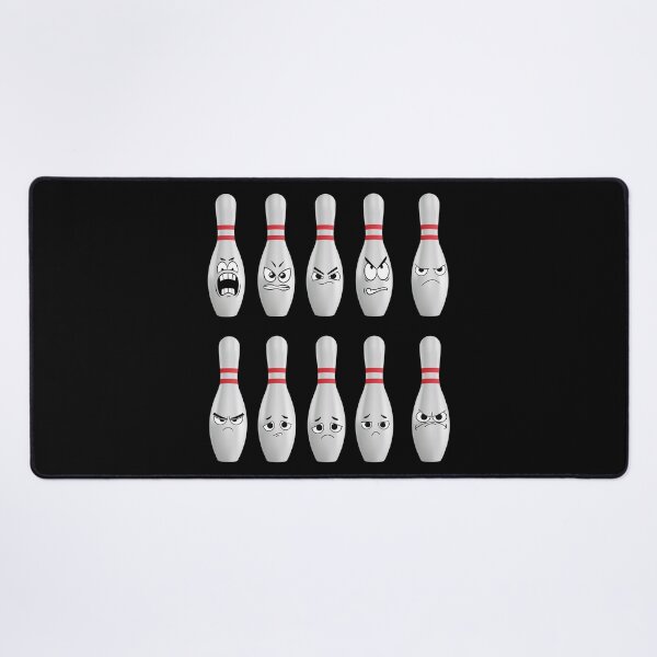 Item preview, Funny Angry Bowling pins target designed and sold by Magic Touch ⭐⭐⭐⭐⭐.