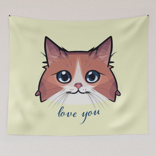 Item preview, Love You Munchkin Cat Print designed and sold by ThePurpleMelon.