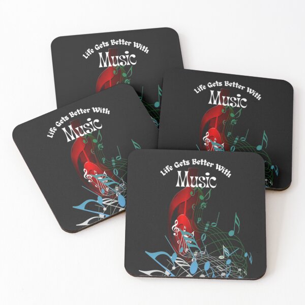 Item preview, Life Gets Better With Music designed and sold by MckinleyArt.
