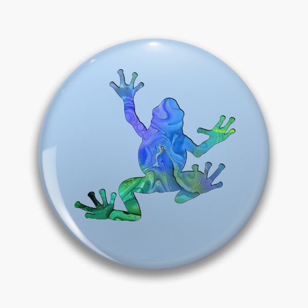 Item preview, Green and Blue Fantasy Frog Spirit Animal designed and sold by LaRoach Digital Arts.