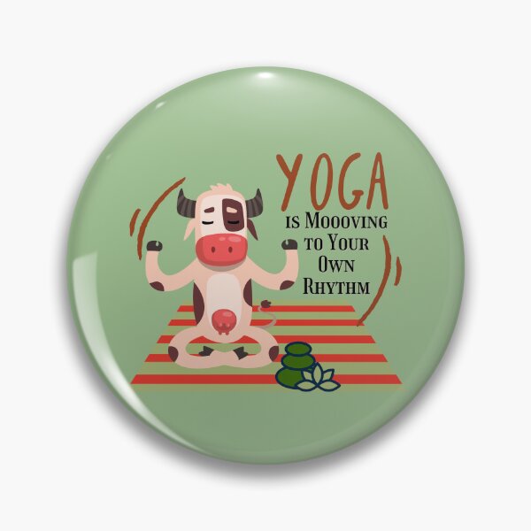 Item preview, Cow Yoga Pose is Mooving to Your Own Rhythm for the Animal lovers and yoga lovers you know designed and sold by tranquilbeach.