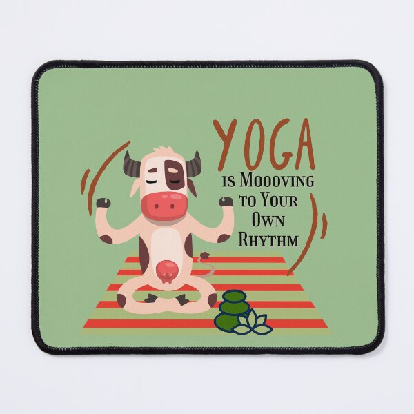 Item preview, Cow Yoga Pose is Mooving to Your Own Rhythm for the Animal lovers and yoga lovers you know designed and sold by tranquilbeach.