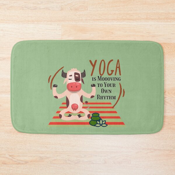 Item preview, Cow Yoga Pose is Mooving to Your Own Rhythm for the Animal lovers and yoga lovers you know designed and sold by tranquilbeach.