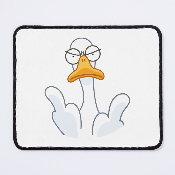 Item preview, Fuck you hand middle finger Goose emoji designed and sold by bolkibox.