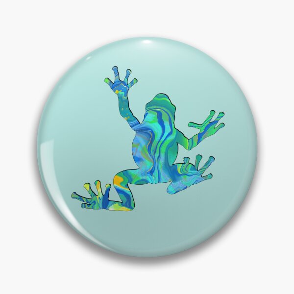 Item preview, Blue Green Fantasy Frog Spirit Animal designed and sold by LaRoach Digital Arts.