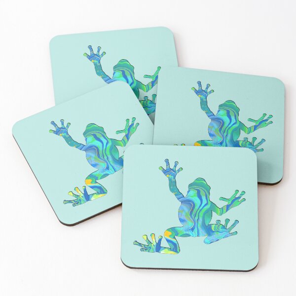 Item preview, Blue Green Fantasy Frog Spirit Animal designed and sold by LaRoach Digital Arts.