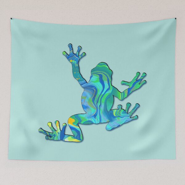 Item preview, Blue Green Fantasy Frog Spirit Animal designed and sold by LaRoach Digital Arts.