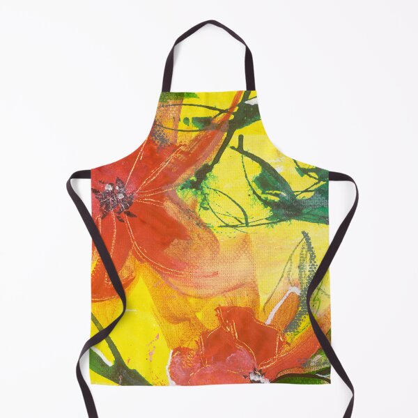 Item preview, Yellow Red Floral  designed and sold by Helen Prentice.