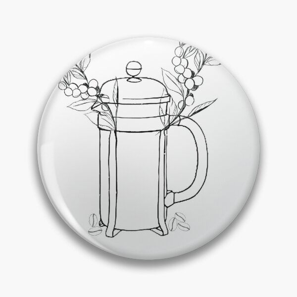 Item preview, french press x coffea arabica designed and sold by Kool Stickers.