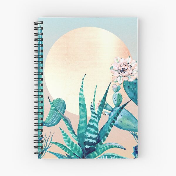 Item preview, Cactus Dawn Pretty Pink and Green Desert Cacti Illustration designed and sold by DesertDecor.