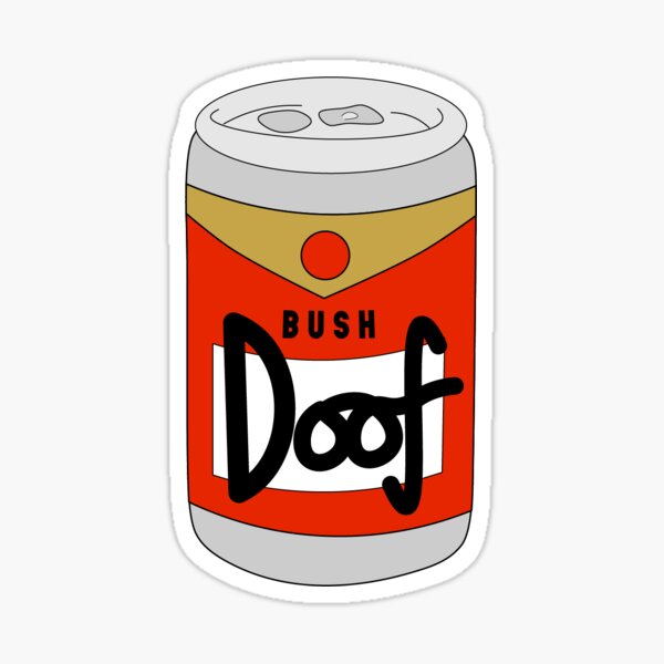 bush-doof-sticker-for-sale-by-talphil-redbubble