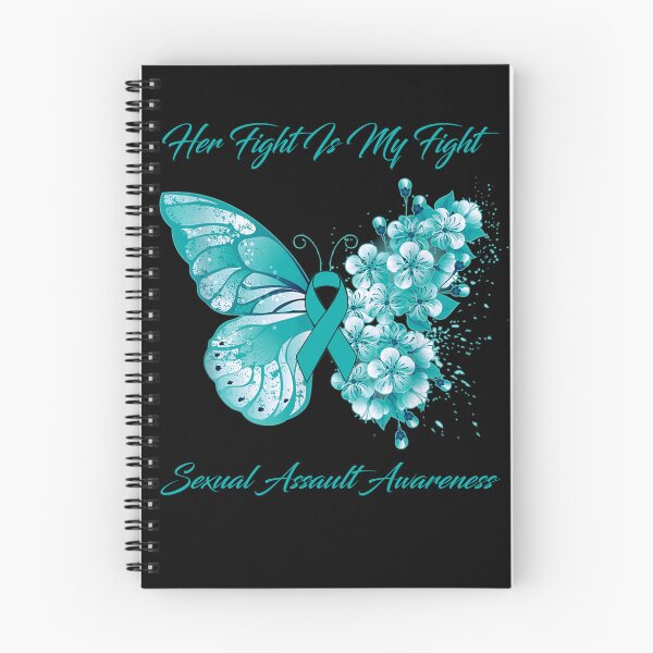Item preview, Her Fight Is My Fight Sexual Assault Awareness Butterfly Ribbon Gifts designed and sold by Adropine.