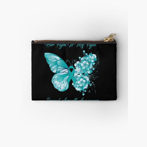 Item preview, Her Fight Is My Fight Sexual Assault Awareness Butterfly Ribbon Gifts designed and sold by Adropine.
