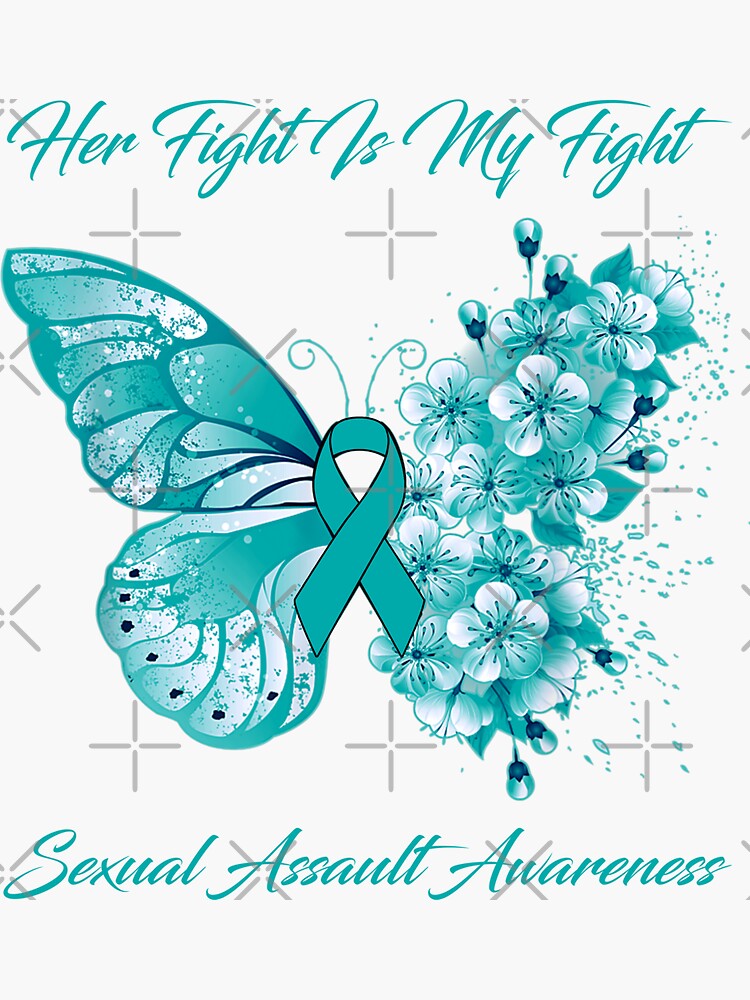 Her Fight Is My Fight Sexual Assault Awareness Butterfly Ribbon Ts 8297