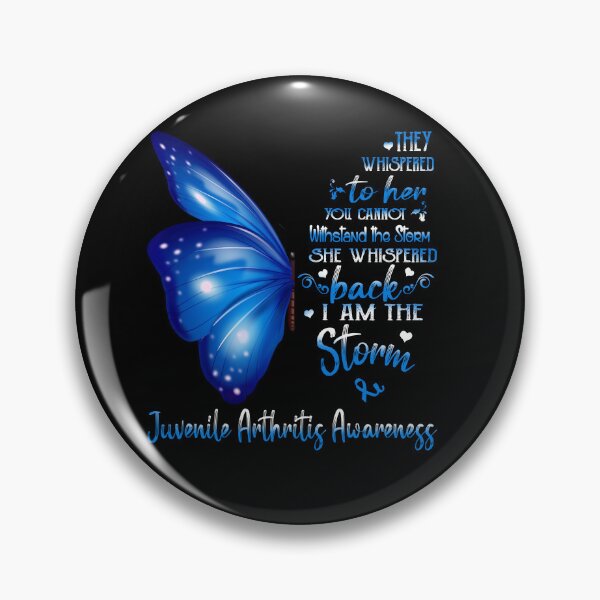 Item preview, She Whispered Back I Am The Storm Juvenile Arthritis Awareness Butterfly designed and sold by frechettee.