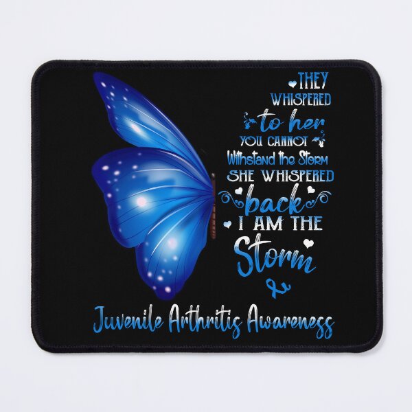 Item preview, She Whispered Back I Am The Storm Juvenile Arthritis Awareness Butterfly designed and sold by frechettee.