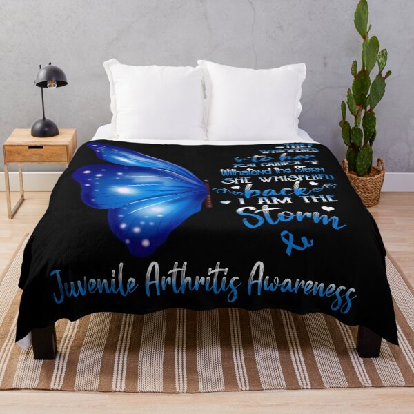 Item preview, She Whispered Back I Am The Storm Juvenile Arthritis Awareness Butterfly designed and sold by frechettee.