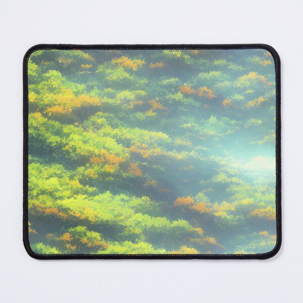 Item preview, A landscape of a Exquisite valley in the style of anime background with a tetradic color palette designed and sold by Art-of-AI.