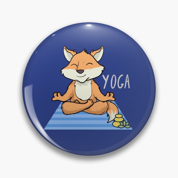Item preview, Happy Fox Yoga Design for wild animal lovers and yoga lovers you know. designed and sold by tranquilbeach.