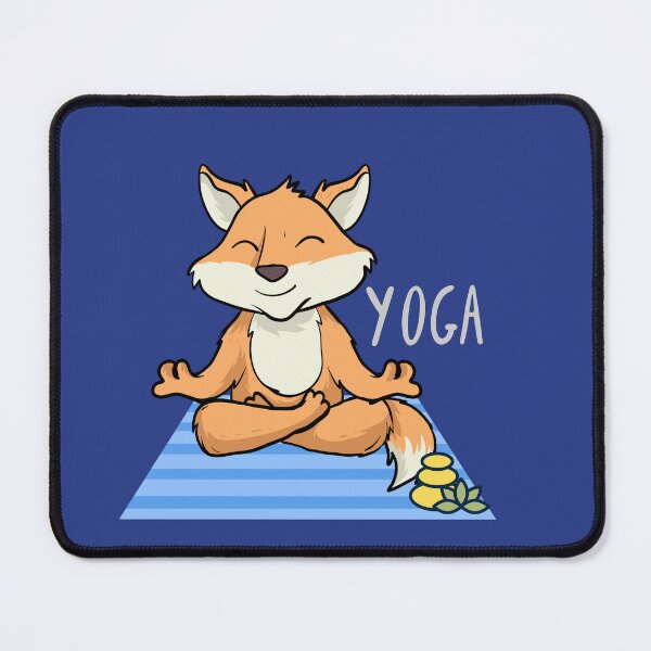 Item preview, Happy Fox Yoga Design for wild animal lovers and yoga lovers you know. designed and sold by tranquilbeach.