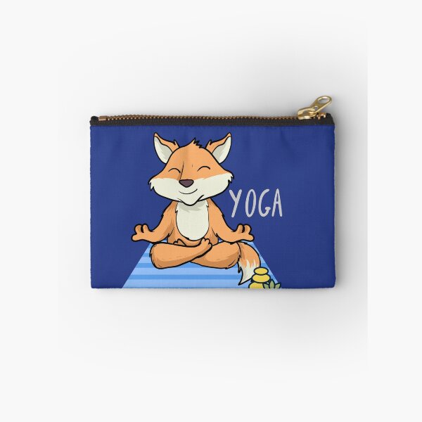 Item preview, Happy Fox Yoga Design for wild animal lovers and yoga lovers you know. designed and sold by tranquilbeach.