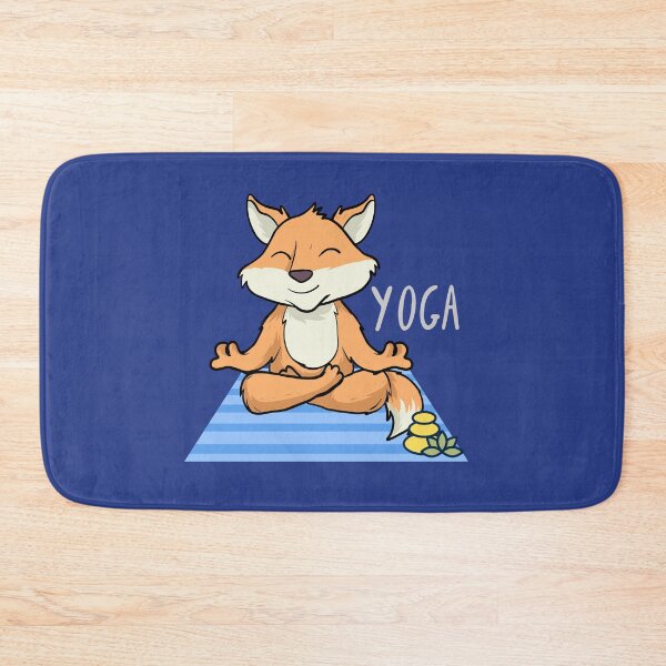 Item preview, Happy Fox Yoga Design for wild animal lovers and yoga lovers you know. designed and sold by tranquilbeach.