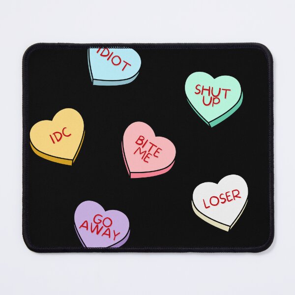 Item preview, Mean Candy Hearts designed and sold by DrunkPolarBear.