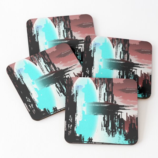 Industrial Portal Coasters (Set of 4)