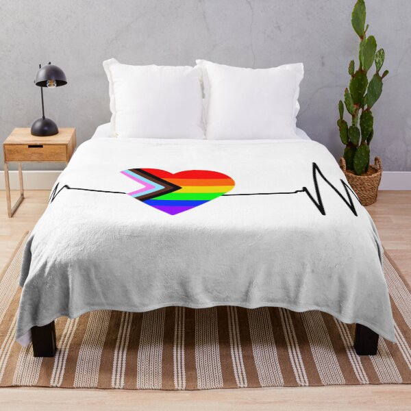 Item preview, Progress Pride Heartbeat designed and sold by KayArtandPencil.